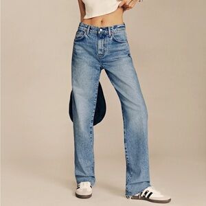 Reformation Val 90s Mid Rise Straight Jeans
